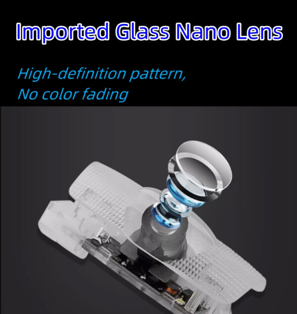 2pcs Door Lights Logo Projector Compatible with LEXUS RX/GX/LS/LX/IS/GS/RC/UX Auto Accessories 2006-2024,Car Courtesy Welcome 3D Shadow Light
