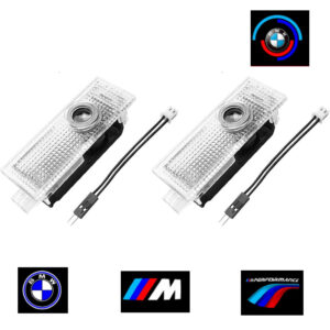 2pc Car Door Light Logo Projector  for BMW 1 2 3 4 5 6 7 Series, X1 X2 X3 X4 X5 X6 X7, Z GT M2/M3/M5 Laser Shadow Courtesy Welcome Lamp