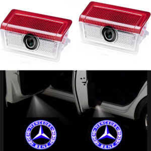 Door Lights Logo Projector for most Mercedes Benz car.High Bright,Not Fade. - Blue Wheat Logo