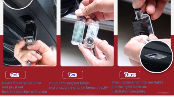 2pcs Door Lights Logo Projector Laser For Audi A1/A3/A4/A5/A6/A7/A8/Q3/Q5/Q7/R8/RS4/S Series TT/TTS host Shadow Courtesy Light,Never Fade,Hight Bright