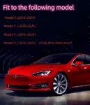 Door Lights Logo Projector for Tesla 2018-2024 Model 3/2020-2024 Model Y/2016-2024 Model X Courtesy Welcome 3D Shadow Light Never FadeCar Accessories
