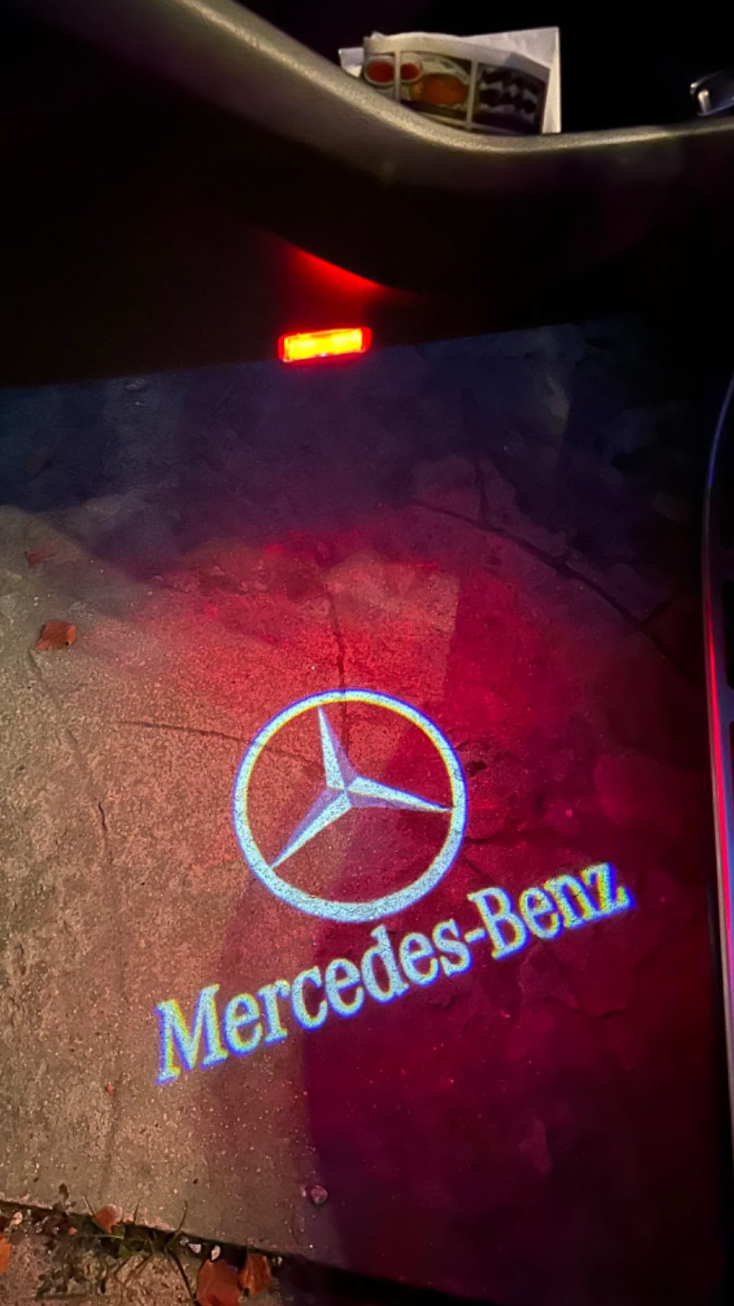 mercedes benz door light logo projection