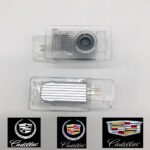 2pcs LED Door Light Logo Projector for Cadillac SRX XTS ATS XT4 XT5 XT6 CT5 CT6 Welcome Ambient Light