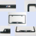 2pcs License Plate Frame with BMW M Logo for US CA license plate.No State Cover.Smooth Touch.