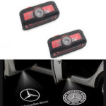 Door Light Logo Projector for Mercedes Benz 2021-2024 W206 C/E/S GLC Class C300 E260 GLC350 S400 High Bright Non-Fade LED Projector