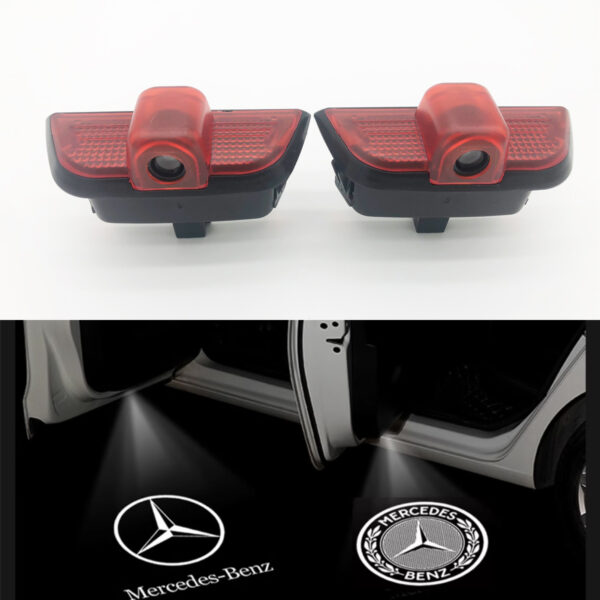 Door light logo projectors for Mercedes Benz 2008-2013 C180 C200 C300 C350.Not fit to Coupe or Convertible 2 doors