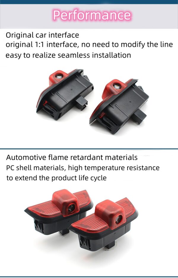 Door light logo projectors for Mercedes Benz 2008-2013 C180 C200 C300 C350.Not fit to Coupe or Convertible 2 doors