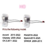 2pcs Honda Car door light logo projector for Accord/Odyssey/CR-Z/Pilot/Elysion/SPIRIOR/ Car accessories