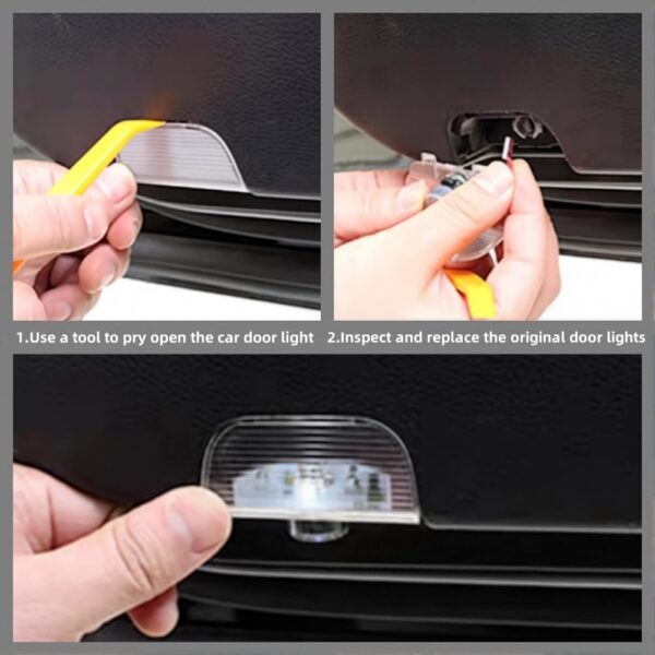 2pcs Honda Car door light logo projector for Accord/Odyssey/CR-Z/Pilot/Elysion/SPIRIOR/ Car accessories