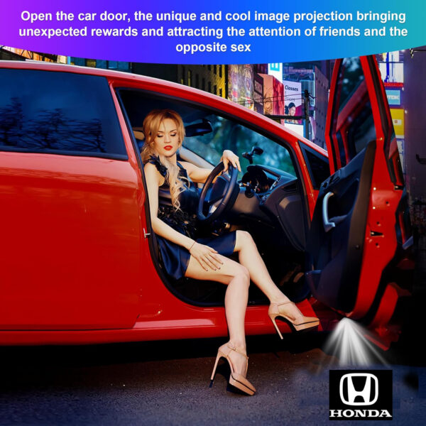 2pcs Honda Car door light logo projector for Accord/Odyssey/CR-Z/Pilot/Elysion/SPIRIOR/ Car accessories