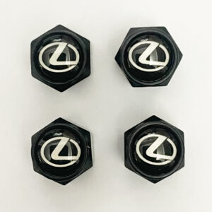 Tire valve cap with Lexus logo for car