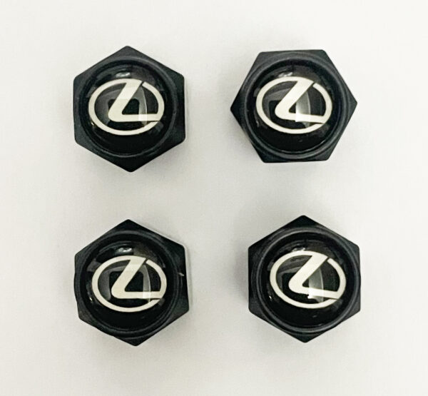 Tire valve cap with Lexus logo for car