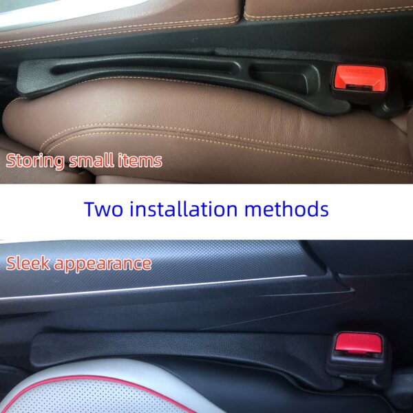 Car Seat Gap Filler Storage Organizer Fit Car SUV Truck Fill The Gap Between Seat & Console Vehicle Console Side Pockets