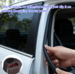 B Pillar Sealing Strip,Car Door Seal Strip Weather Stripping,Flexible Rubber with U-Shaped Steel Clip, Dustproof & Waterproof & Noise Reduction for SUV MPV Sedan