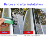 Car Rubber Seal Strip – Sunroof & Windshield Weather Stripping, Flexible Adhesive Window Seal, Waterproof Dustproof Noise Reducer Universal for Car SUV Truck Van