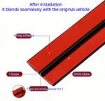 Car Rubber Seal Strip – Sunroof & Windshield Weather Stripping, Flexible Adhesive Window Seal, Waterproof Dustproof Noise Reducer Universal for Car SUV Truck Van